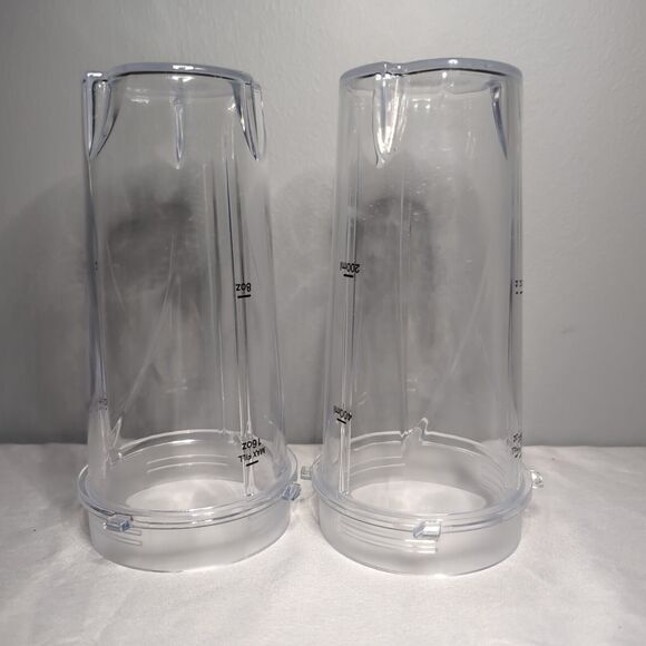 Pair of Ninja Replacement 16oz Blender Cup with Sip and Seal Lids Measurements - Picture 8 of 11